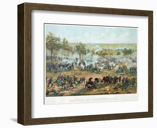 Battle of Gettysburg, pub. 1898-Paul Dominique Philippoteaux-Framed Giclee Print