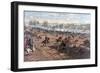 Battle of Gettysburg, Pub. L Prang & Co., 1886 (Colour Litho)-Thure De Thulstrup-Framed Giclee Print