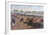 Battle of Gettysburg, Pub. L Prang & Co., 1886 (Colour Litho)-Thure De Thulstrup-Framed Giclee Print