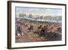 Battle of Gettysburg, Pub. L Prang & Co., 1886 (Colour Litho)-Thure De Thulstrup-Framed Giclee Print