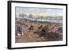 Battle of Gettysburg, Pub. L Prang & Co., 1886 (Colour Litho)-Thure De Thulstrup-Framed Giclee Print