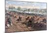 Battle of Gettysburg, Pub. L Prang & Co., 1886 (Colour Litho)-Thure De Thulstrup-Mounted Giclee Print