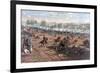 Battle of Gettysburg, Pub. L Prang & Co., 1886 (Colour Litho)-Thure De Thulstrup-Framed Giclee Print