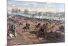 Battle of Gettysburg, Pub. L Prang & Co., 1886 (Colour Litho)-Thure De Thulstrup-Mounted Giclee Print