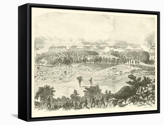 Battle of Gettysburg, Summit of Little Round Top, 2 July, July 1863-null-Framed Stretched Canvas