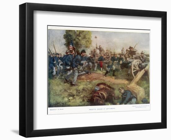 Battle of Gettysburg-C.d. Graves-Framed Photographic Print