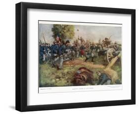 Battle of Gettysburg-C.d. Graves-Framed Photographic Print