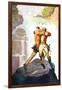 Battle of Glen Falls-Newell Convers Wyeth-Framed Art Print