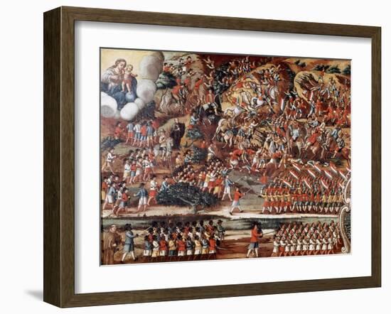 Battle of Guararapes, Brazil, 18 February 1649-null-Framed Giclee Print