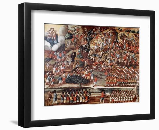 Battle of Guararapes, Brazil, 18 February 1649-null-Framed Giclee Print