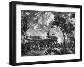 Battle of Hanau, Germany, 30th-31st October 1813 (1882-188)-Horace Vernet-Framed Giclee Print