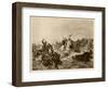 Battle of Hastings the Norman Knights Overwhelm the English Foot-Soldiers-Henri Dupray-Framed Art Print