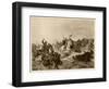 Battle of Hastings the Norman Knights Overwhelm the English Foot-Soldiers-Henri Dupray-Framed Art Print