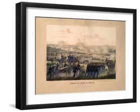 Battle of Idstedt, Schleswig, 26th July 1850-null-Framed Giclee Print