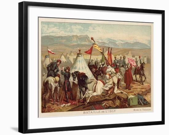 Battle of Isly, Morocco, 1844-Antoine Charles Horace Vernet-Framed Giclee Print