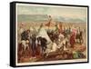 Battle of Isly, Morocco, 1844-Antoine Charles Horace Vernet-Framed Stretched Canvas