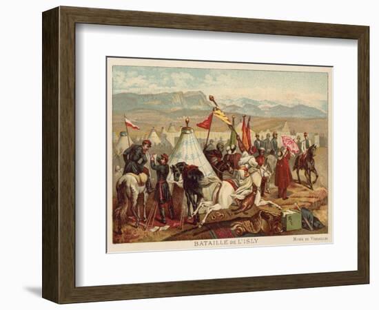 Battle of Isly, Morocco, 1844-Antoine Charles Horace Vernet-Framed Giclee Print