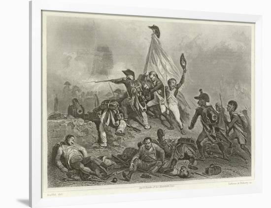 Battle of Jemappes-Denis Auguste Marie Raffet-Framed Giclee Print