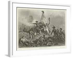 Battle of Jemappes-Denis Auguste Marie Raffet-Framed Giclee Print