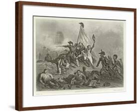 Battle of Jemappes-Denis Auguste Marie Raffet-Framed Giclee Print