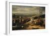 Battle of Jena, October 14Th, 1806. Napoleon before His Troops-Charles Thevenin-Framed Art Print