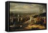 Battle of Jena, October 14Th, 1806. Napoleon before His Troops-Charles Thevenin-Framed Stretched Canvas