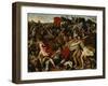 Battle of Joshuas Against the Amalekites, 1625-Nicolas Poussin-Framed Giclee Print