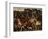 Battle of Joshuas Against the Amalekites, 1625-Nicolas Poussin-Framed Giclee Print