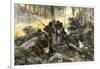 Battle of King's Mountain, South Carolina, 1780, American Revolution-null-Framed Giclee Print