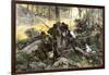 Battle of King's Mountain, South Carolina, 1780, American Revolution-null-Framed Giclee Print