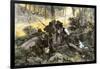 Battle of King's Mountain, South Carolina, 1780, American Revolution-null-Framed Giclee Print