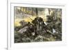 Battle of King's Mountain, South Carolina, 1780, American Revolution-null-Framed Giclee Print