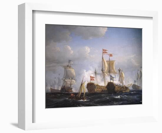 Battle of Koge Bay, July 1, 1677, Denmark-null-Framed Giclee Print