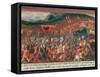 Battle of Kronenberg, Germany in C.1388-null-Framed Stretched Canvas