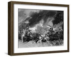 Battle of La Hogue, 19 May 1692-Benjamin West-Framed Giclee Print