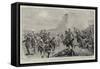 Battle of Ladysmith, the Imperial Light Horse at Pepworth Hill to the Rescue-John Charlton-Framed Stretched Canvas