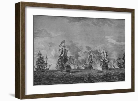 'Battle of Lagos', c1760-Richard Paton-Framed Giclee Print