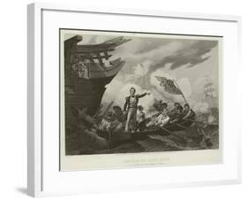 Battle of Lake Erie, 1813-William Henry Powell-Framed Giclee Print