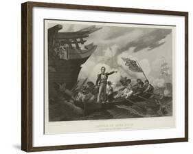 Battle of Lake Erie, 1813-William Henry Powell-Framed Giclee Print