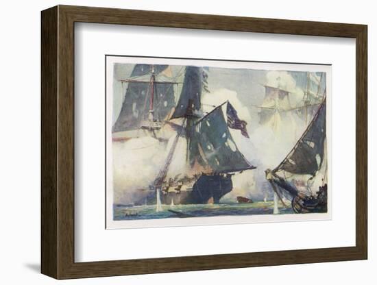 Battle of Lake Erie-W.j. Aylward-Framed Photographic Print