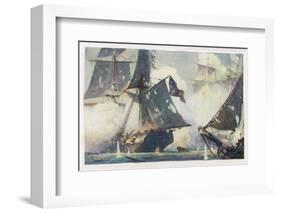 Battle of Lake Erie-W.j. Aylward-Framed Photographic Print