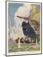 Battle of Lake Erie-W.j. Aylward-Mounted Art Print