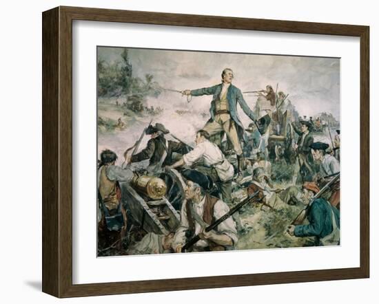 Battle of Lake George, 1755-Frederick Coffay Yohn-Framed Giclee Print