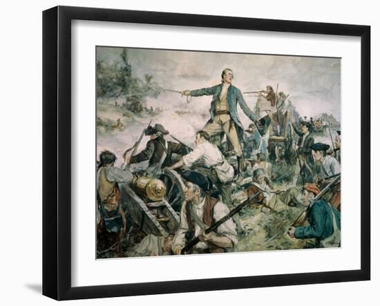 Battle of Lake George, 1755-Frederick Coffay Yohn-Framed Giclee Print