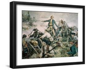 Battle of Lake George, 1755-Frederick Coffay Yohn-Framed Giclee Print