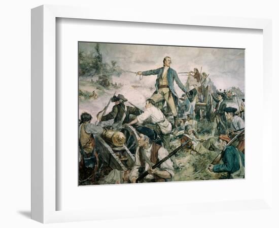 Battle of Lake George, 1755-Frederick Coffay Yohn-Framed Premium Giclee Print