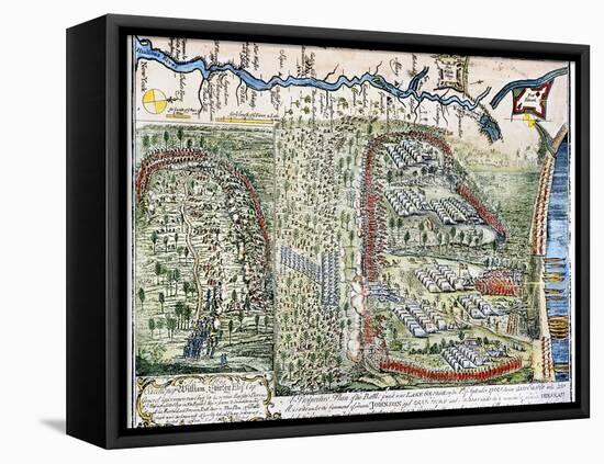 Battle Of Lake George, 1755-null-Framed Stretched Canvas