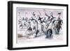Battle of Lake Peipous, 1242, Opposing the Teutonic Knights against the Troops of Prince of Novgoro-Giuseppe Rava-Framed Giclee Print