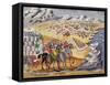 Battle of Langada and Compoti in 1821, from the Pictorial History of the Greek War of Independence-null-Framed Stretched Canvas