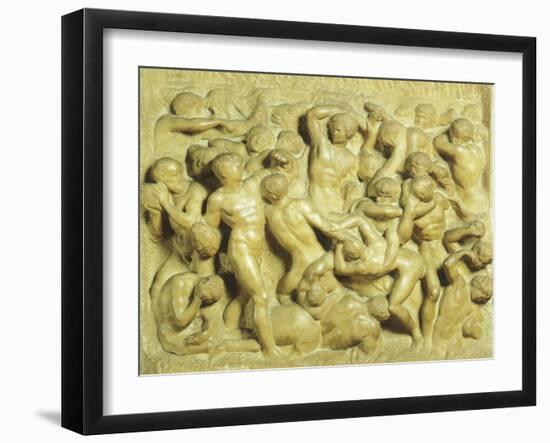 Battle of Lapiths Against Centaurs-Michelangelo Buonarroti-Framed Giclee Print